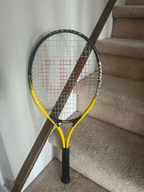 Wilson titanium soft shock energy tennis racket yellow